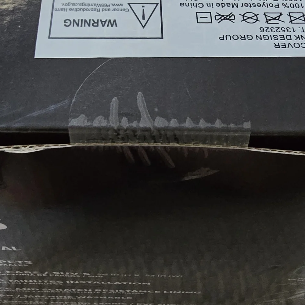 CAR SEAT COVER Pet Black 56"Lx53"W Waterproof Deluxe NWT - Picture 3 of 3